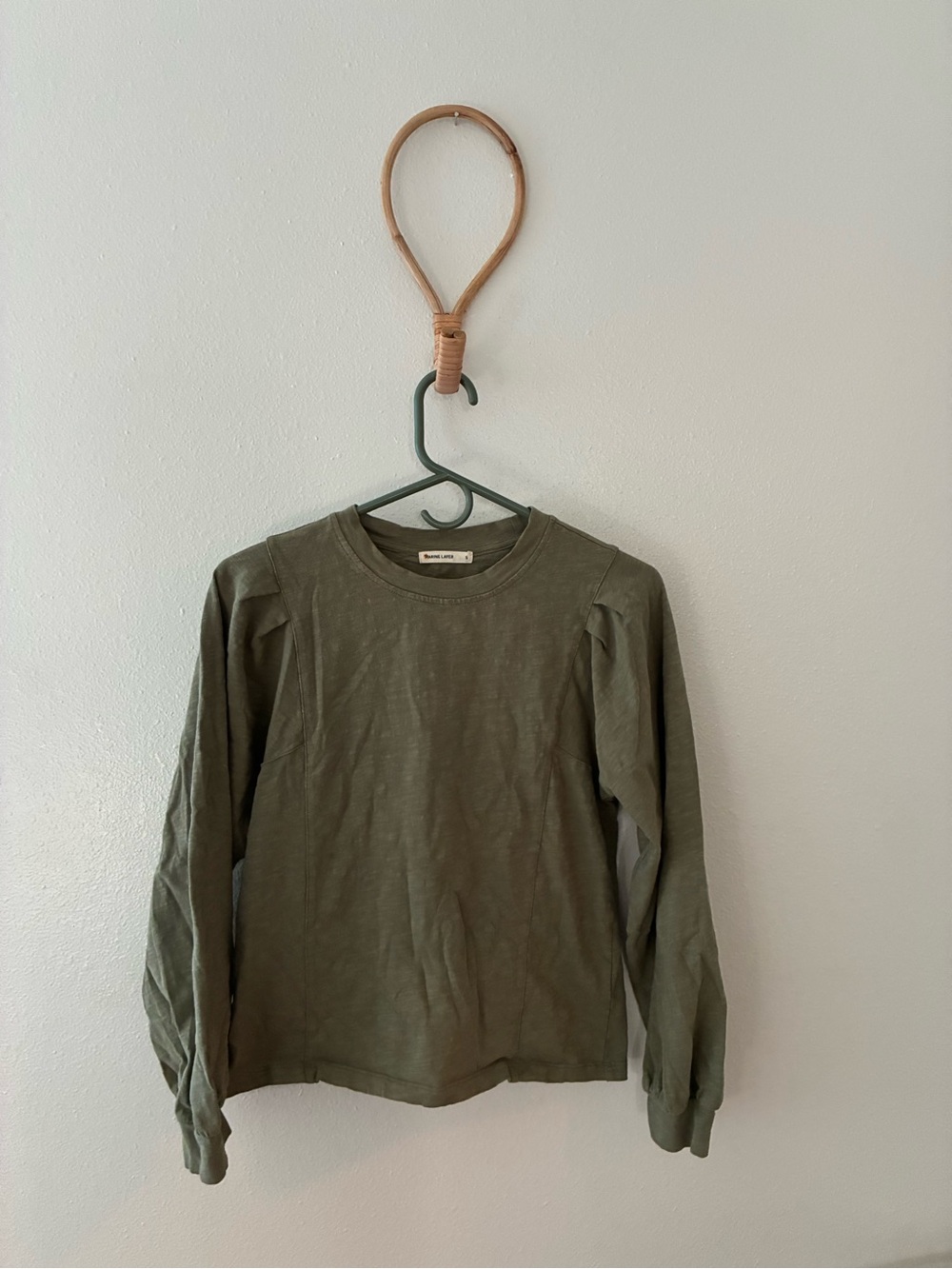 Marine Layer Long Sleeve in Olive Green